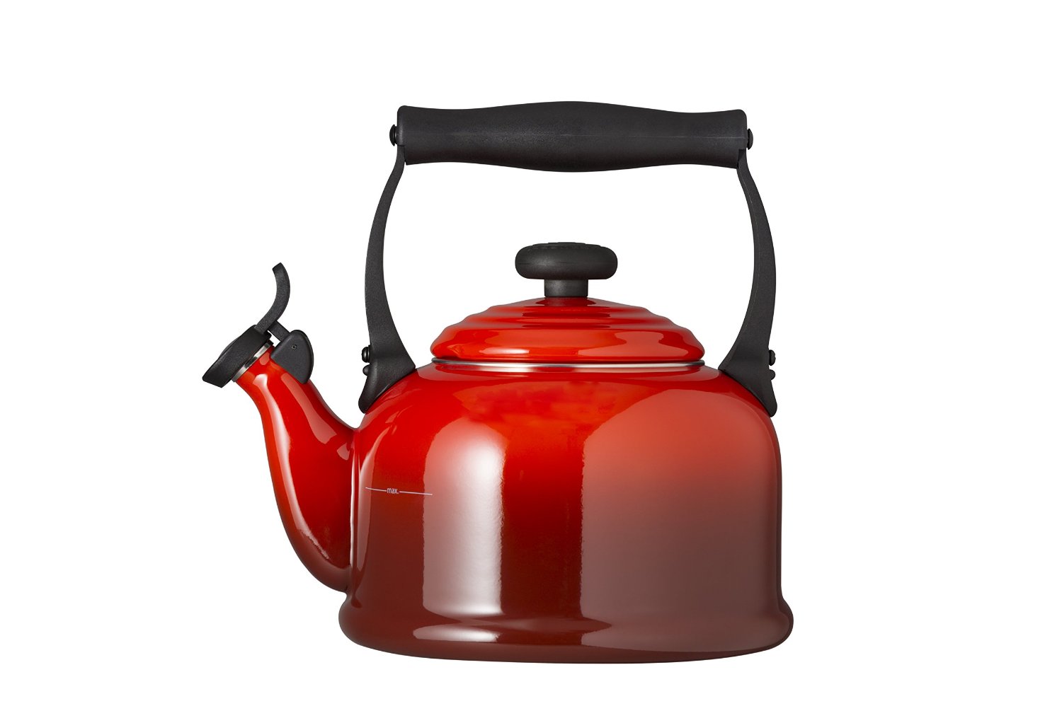Le Creuset Чайник со свистком 2,1 л, вишневый | https://grandposuda.com.ua
