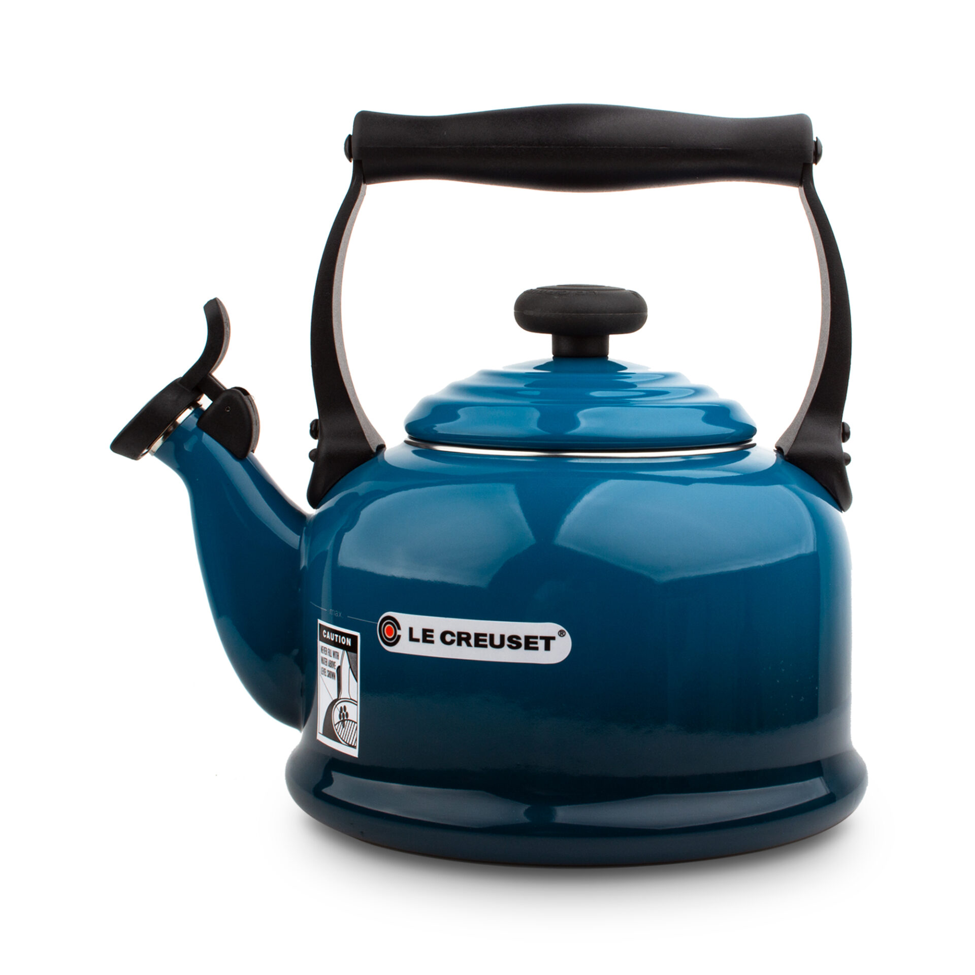 Le Creuset Чайник со свистком Tradition 2,1 л лазурь Deep Teal | https://grandposuda.com.ua