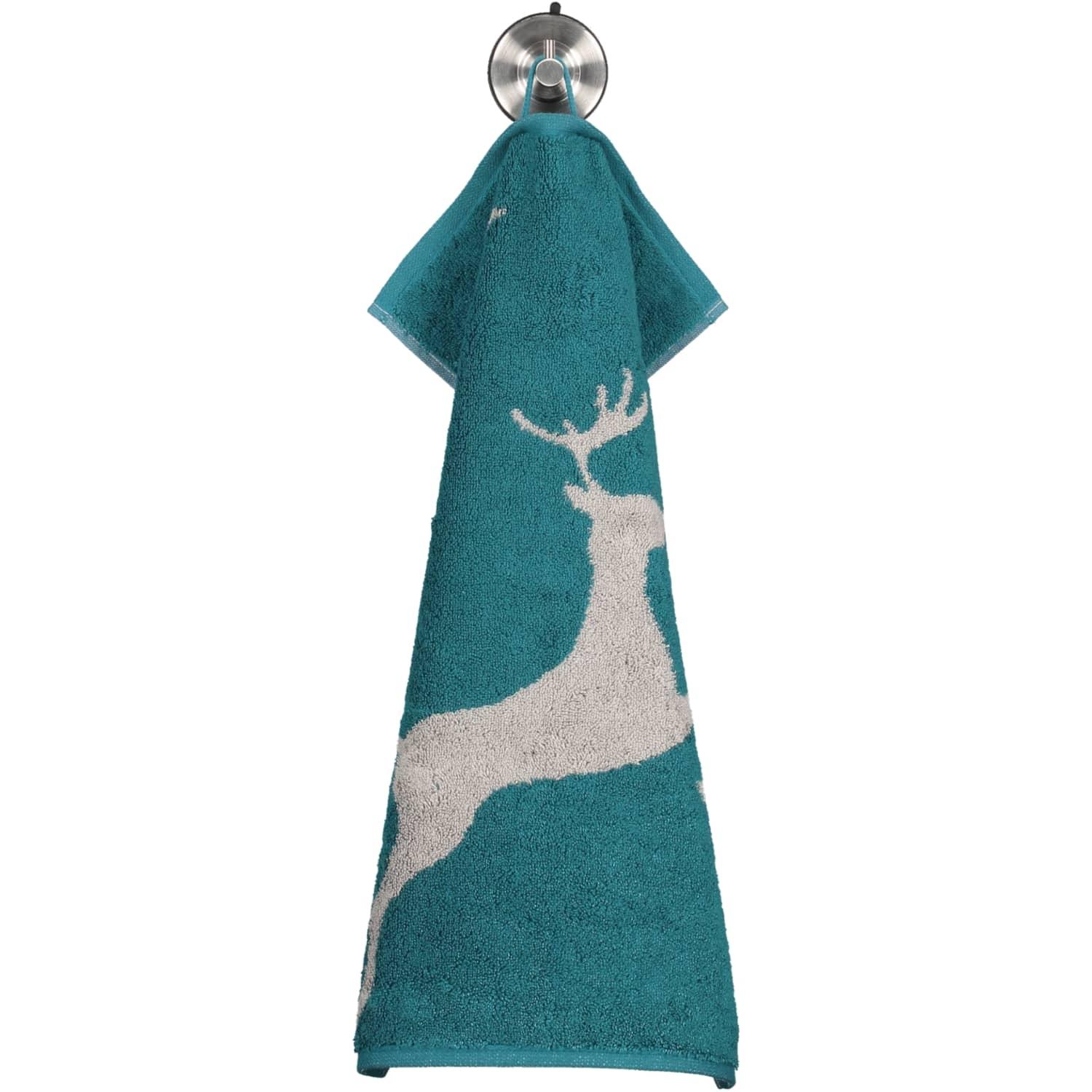 Полотенце гостевое 30 х 50 см Smaragd Deer Christmas Edition Cawo | https://grandposuda.com.ua