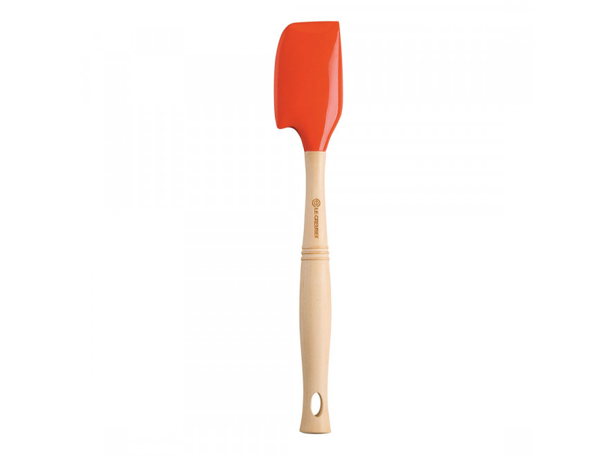 Le Creuset Лопатка-скребок силиконовая 31,8 см, красный | https://grandposuda.com.ua