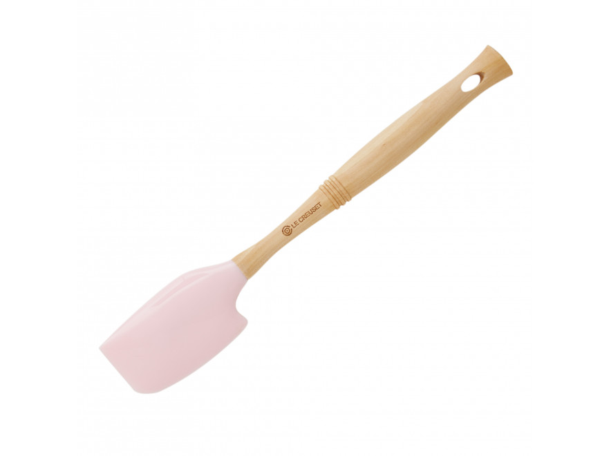 Le Creuset Лопатка-скребок силіконова 31,8 см Chiffon Pink | https://grandposuda.com.ua