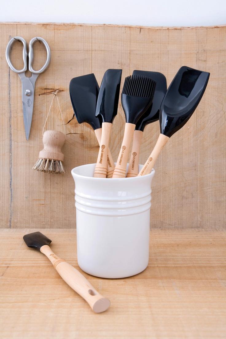 Le Creuset Лопатка-ложка, білий бавовна | https://grandposuda.com.ua
