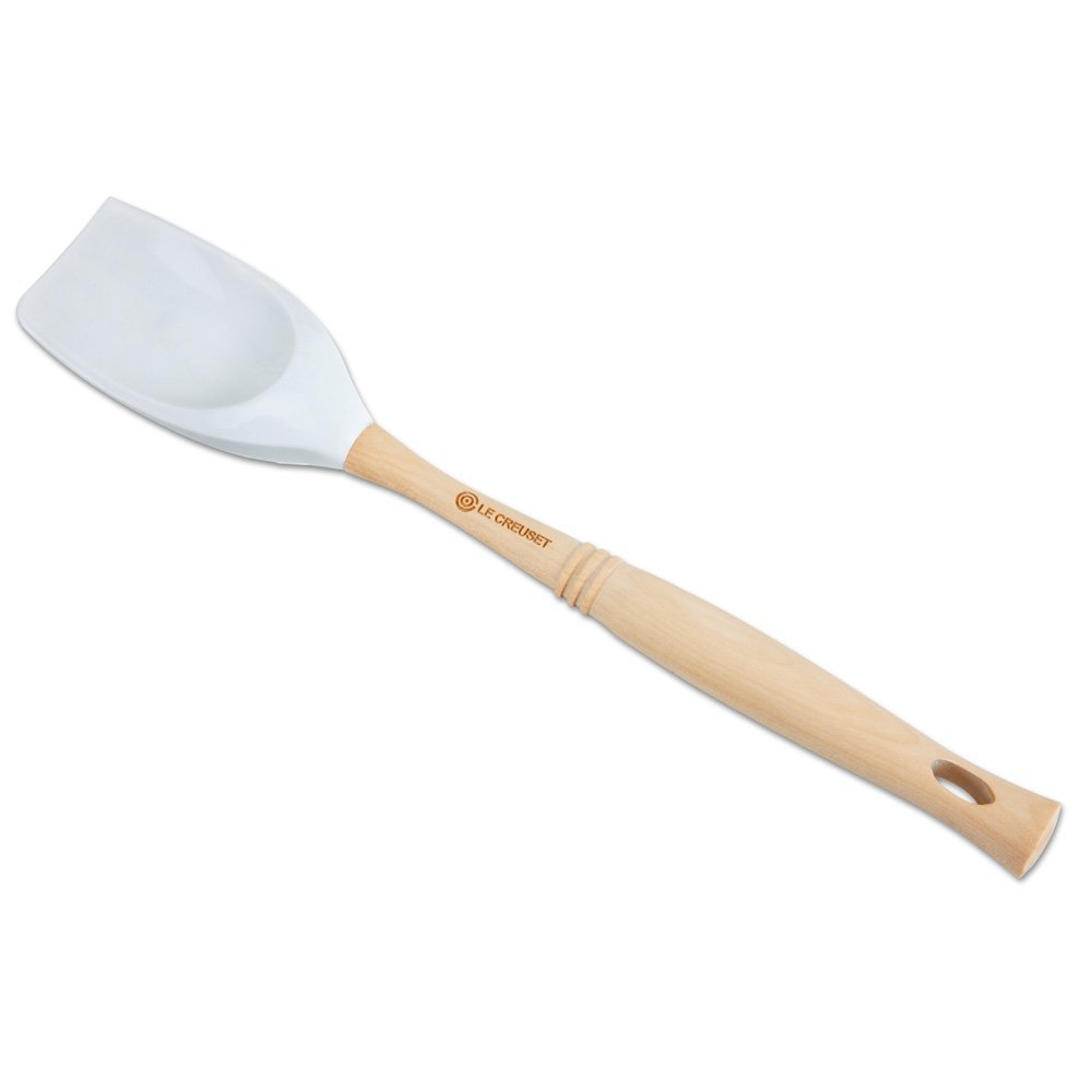 Le Creuset Лопатка-ложка, білий бавовна | https://grandposuda.com.ua