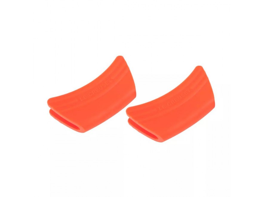 Le Creuset Прихватка для сковороды силиконовая набор 2 предмета оранжевая | https://grandposuda.com.ua