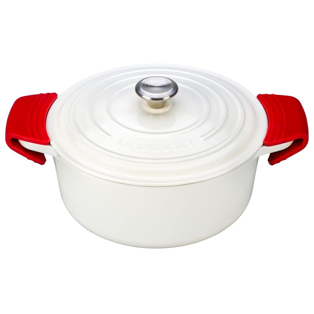 Le Creuset Набір прихваток-насадок на ручки каструлі, 2 предмета жовті Citrus | https://grandposuda.com.ua