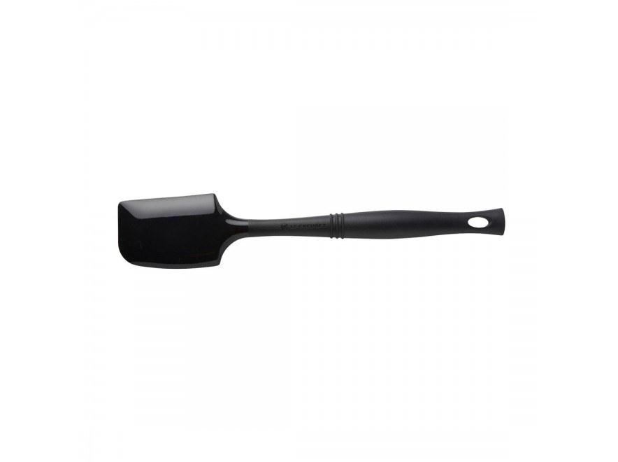Le Creuset Лопатка-скребок силиконовая 33 см, черная Black | https://grandposuda.com.ua