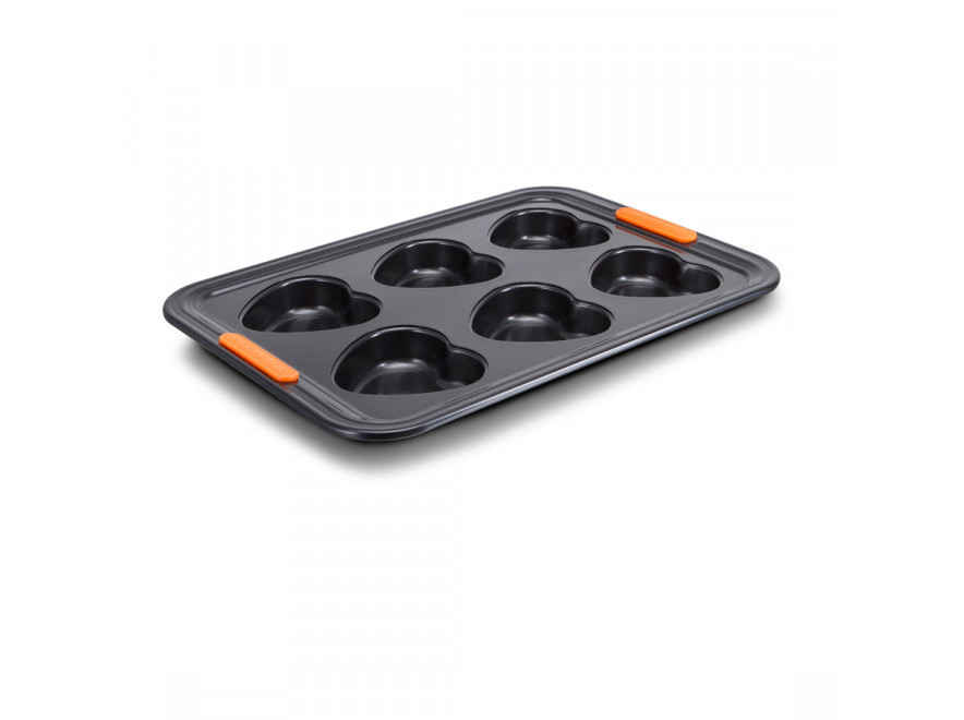 Le Creuset Форма для выпечки на 6 сердец 38,7 см | https://grandposuda.com.ua