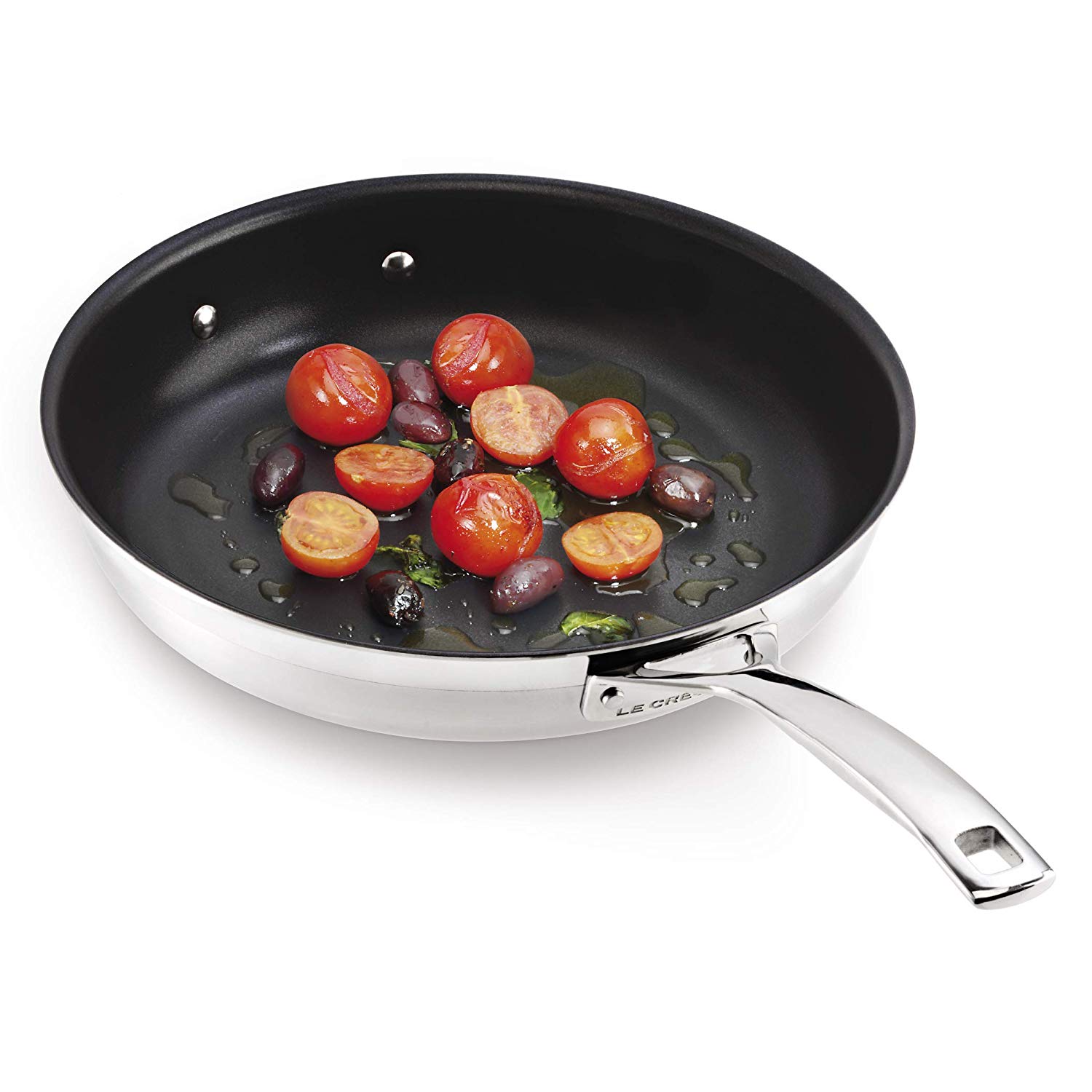 Le Creuset Сковорода з антипригарним покриттям 3Ply 24 см, чорний | https://grandposuda.com.ua