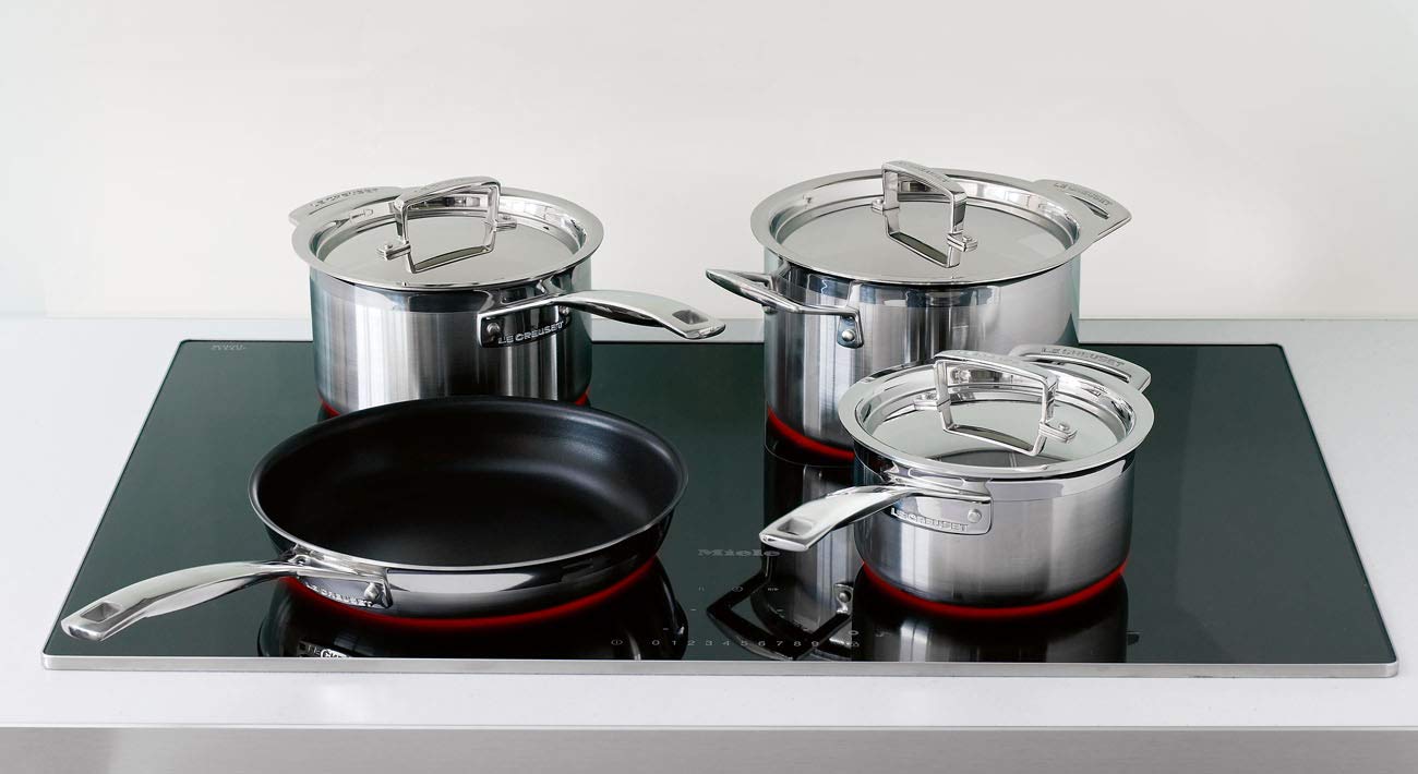 Le Creuset Сковорода з антипригарним покриттям 3Ply 24 см, чорний | https://grandposuda.com.ua