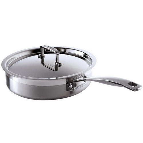 Le Creuset Сотейник с крышкой 3 PLY, 24 см | https://grandposuda.com.ua