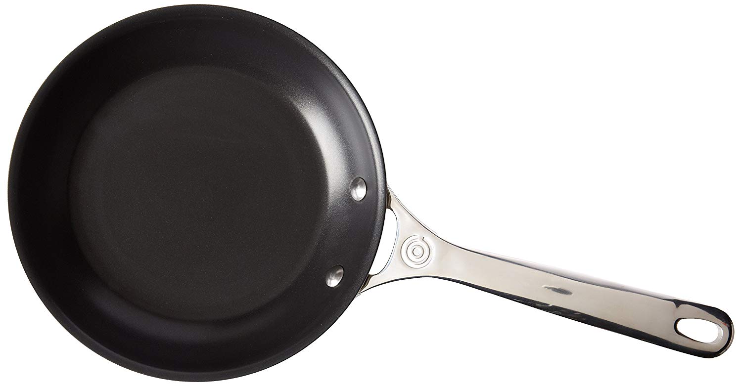 Le Creuset Сковорода 20 см с антипригарным покрытием черная 3-Ply Plus | https://grandposuda.com.ua