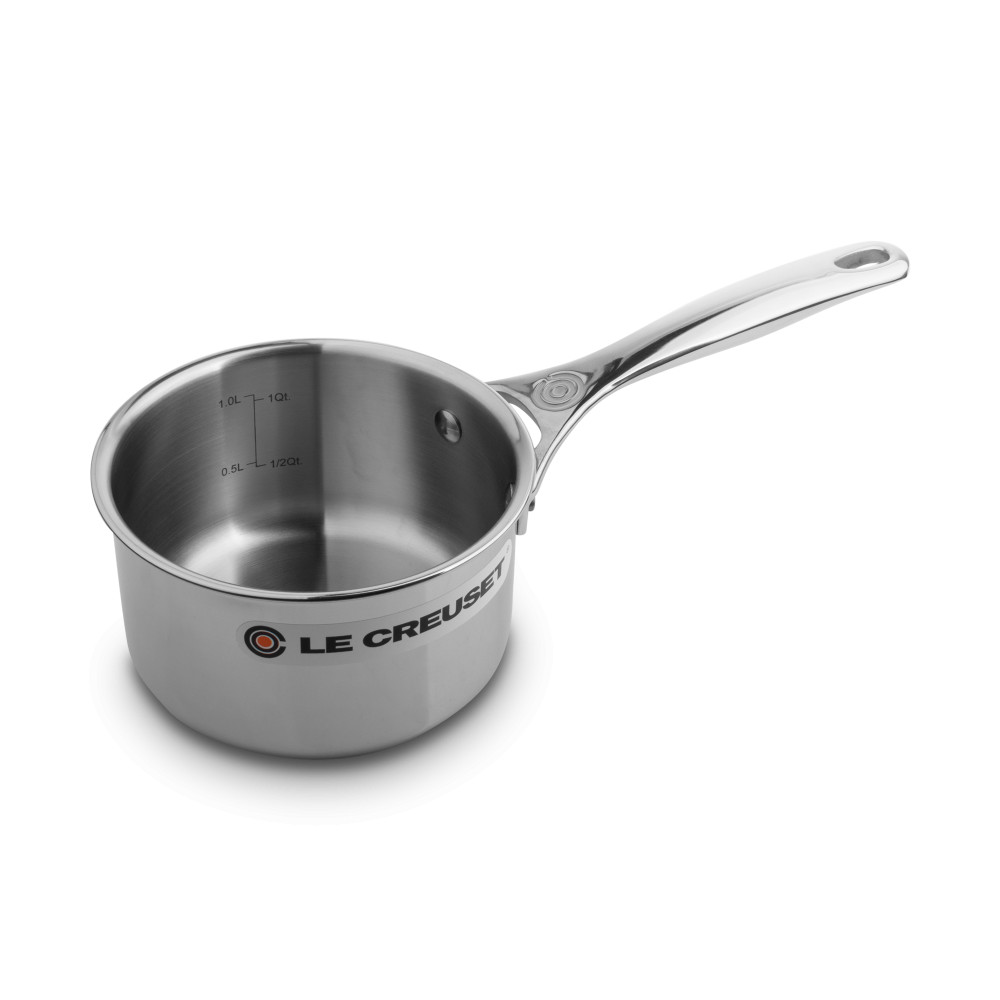 Le Creuset Ковш для молока 1,3 л Signature Stainless Steel | https://grandposuda.com.ua
