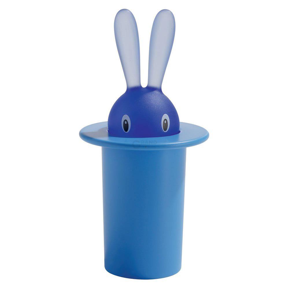 Alessi Футляр для зубочисток 7,5х14х7,5 см синий Magic Bunny | https://grandposuda.com.ua