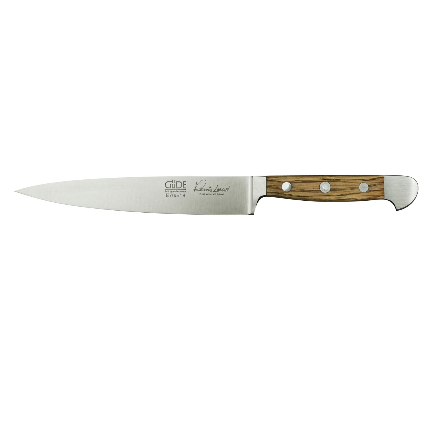 Филейный нож с гибким лезвием 18 см Alpha Barrel Oak Guede | https://grandposuda.com.ua