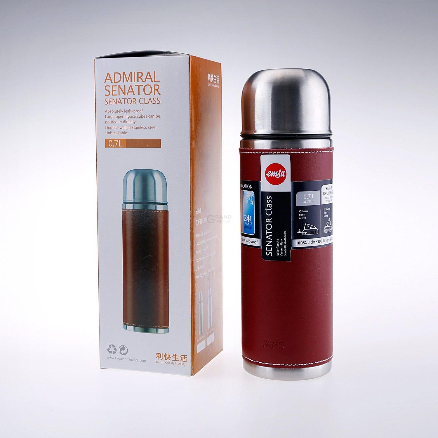 Термос 1 л червоний Senator Class Emsa | https://grandposuda.com.ua