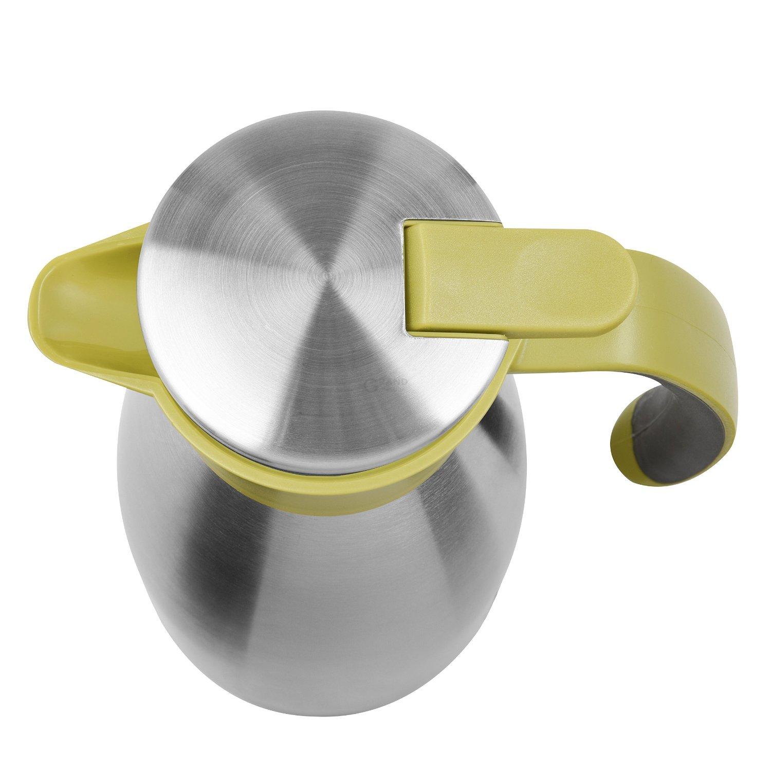 Термос-чайник 1 л зелений Soft Grip Emsa | https://grandposuda.com.ua