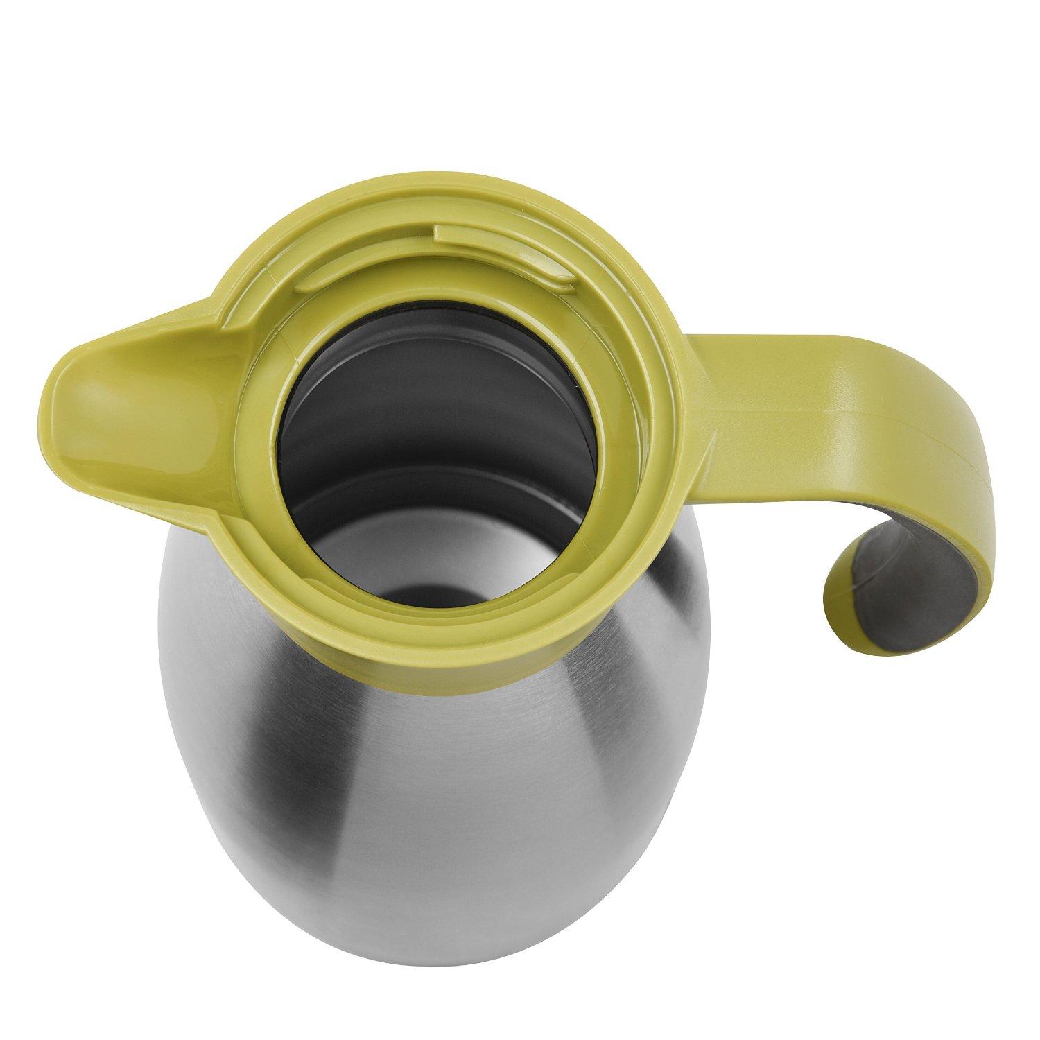 Термос-чайник 1 л зелений Soft Grip Emsa | https://grandposuda.com.ua