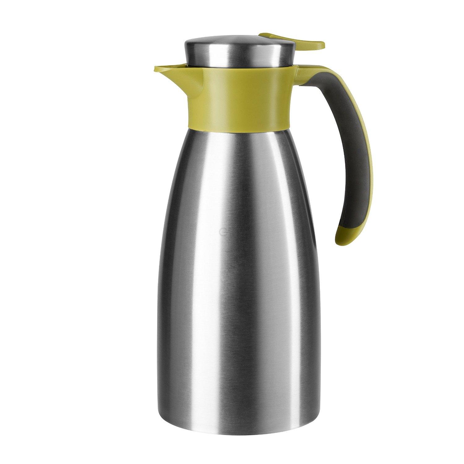 Термос-чайник 1 л зелений Soft Grip Emsa | https://grandposuda.com.ua