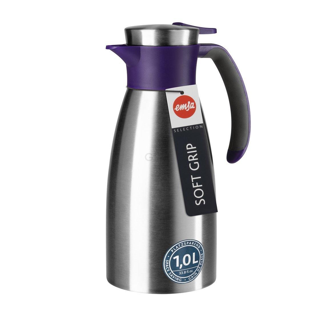 Термос-чайник 1 л ожина Soft Grip Emsa | https://grandposuda.com.ua