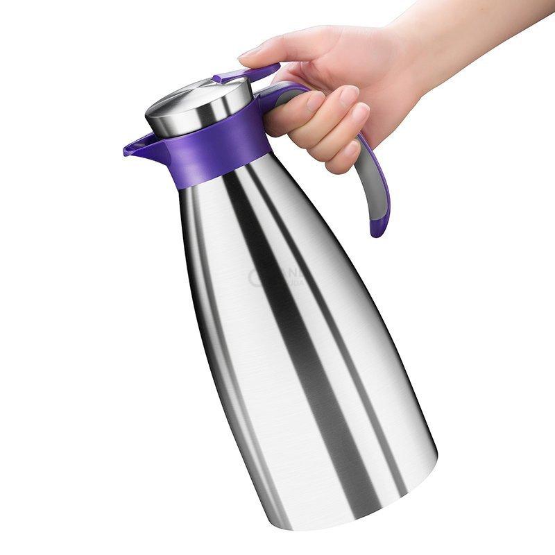 Термос-чайник 1,5 л черный Soft Grip Emsa | https://grandposuda.com.ua
