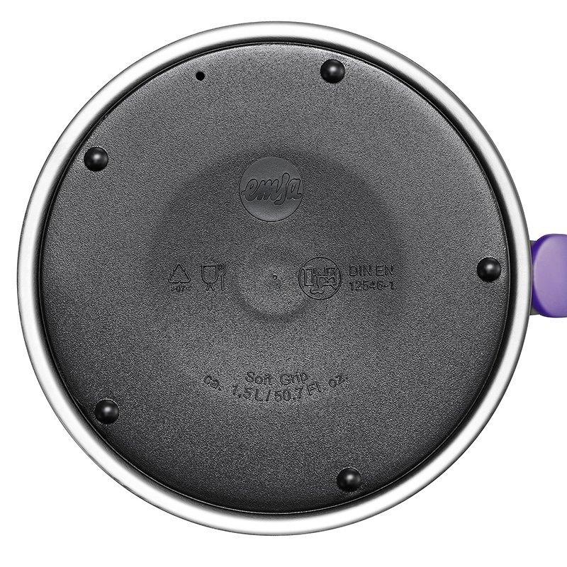 Термос-чайник 1,5 л черный Soft Grip Emsa | https://grandposuda.com.ua