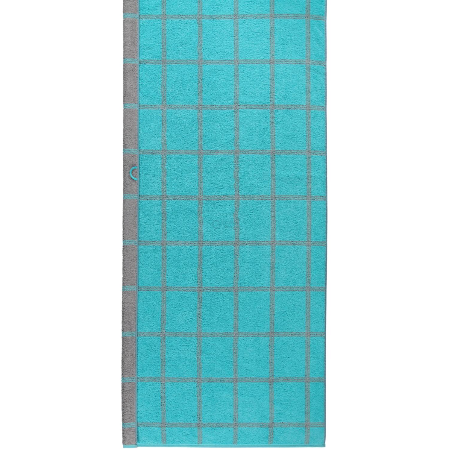 Полотенце для сауны 80 х 200 см Grafik Turquoise Two-Tone Cawo | https://grandposuda.com.ua
