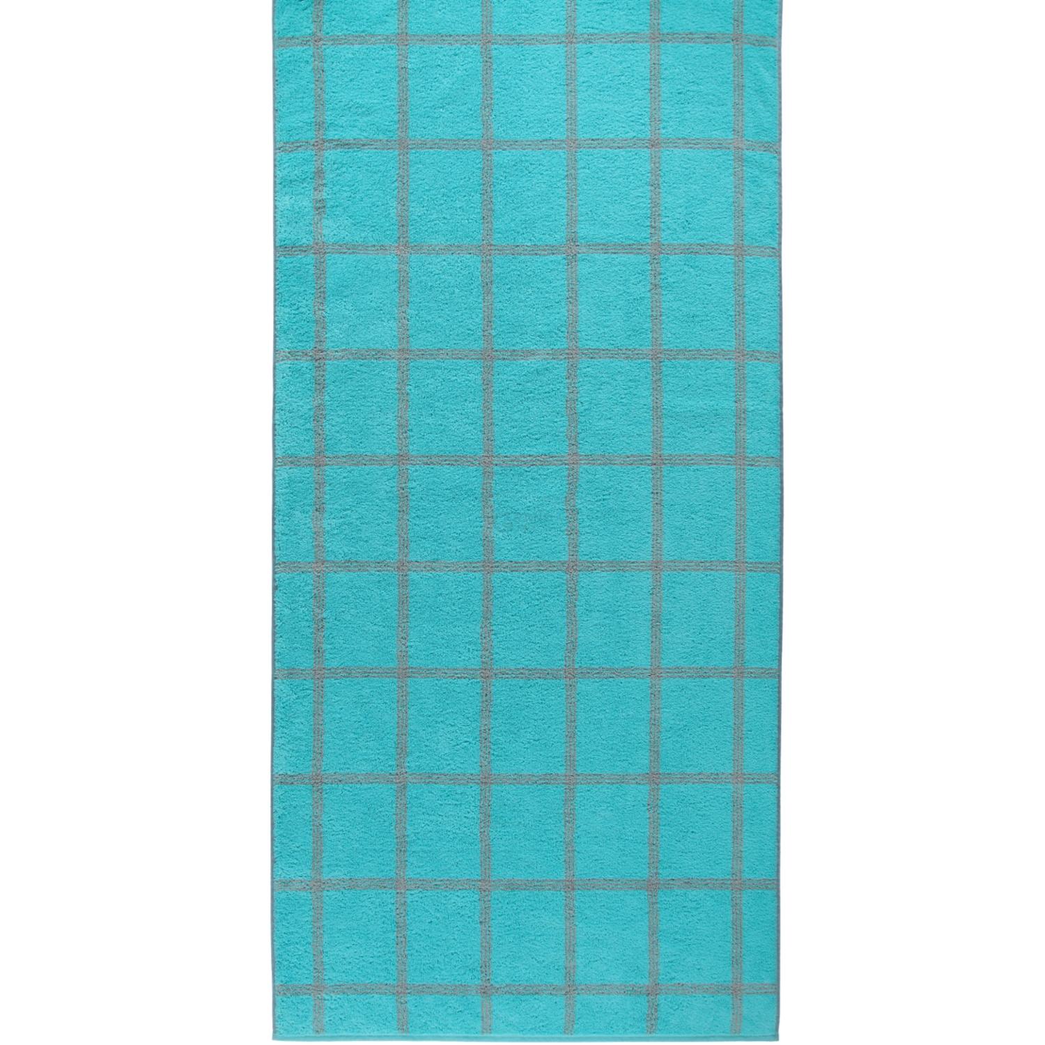 Полотенце для сауны 80 х 200 см Grafik Turquoise Two-Tone Cawo | https://grandposuda.com.ua