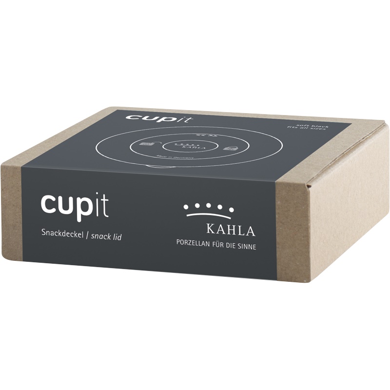 Kahla Кришка для чашки 10 x 2 см для снеків, мякий чорний Сupit To Go | https://grandposuda.com.ua