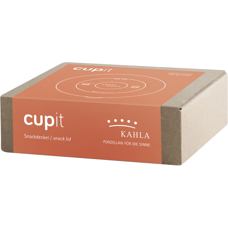 Kahla Кришка для чашки 10 x 2 см для снеків, кораловий захід Сupit To Go | https://grandposuda.com.ua