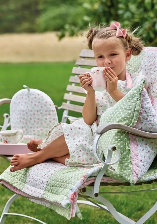 GreenGate Подушка 50 х 50 см, світло-рожева Rose Maggie | https://grandposuda.com.ua