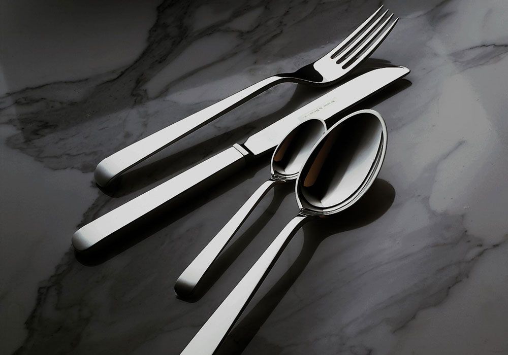 Вилка для мяса большая 18,1 см, серебряная Alta 925 Robbe & Berking | https://grandposuda.com.ua