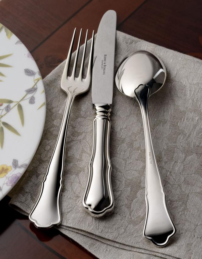 Виделка для риби 17,6 см, Срібна Alt-Chippendale 925 Robbe & Berking | https://grandposuda.com.ua