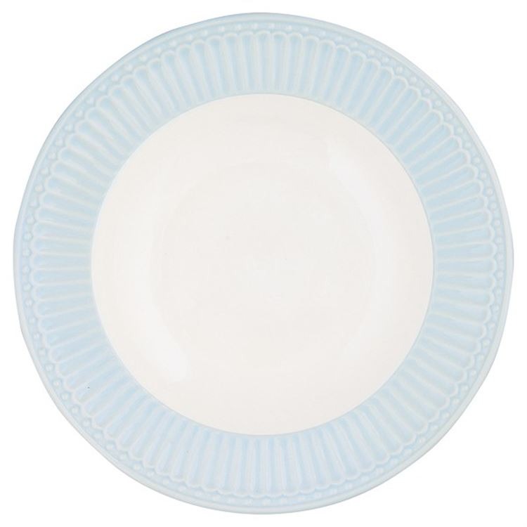 GreenGate Суповая тарелка 21,5 см, светло-голубая Alice | https://grandposuda.com.ua