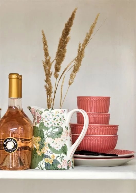 GreenGate Заварочный чайник 1 л, коралловый Alice | https://grandposuda.com.ua
