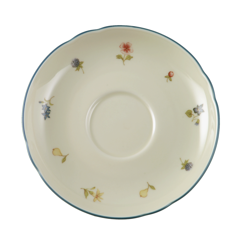 Seltmann Weiden Блюдце до чашки для кави 14.5 см Streublume blauer Rand Marie-Luise | https://grandposuda.com.ua