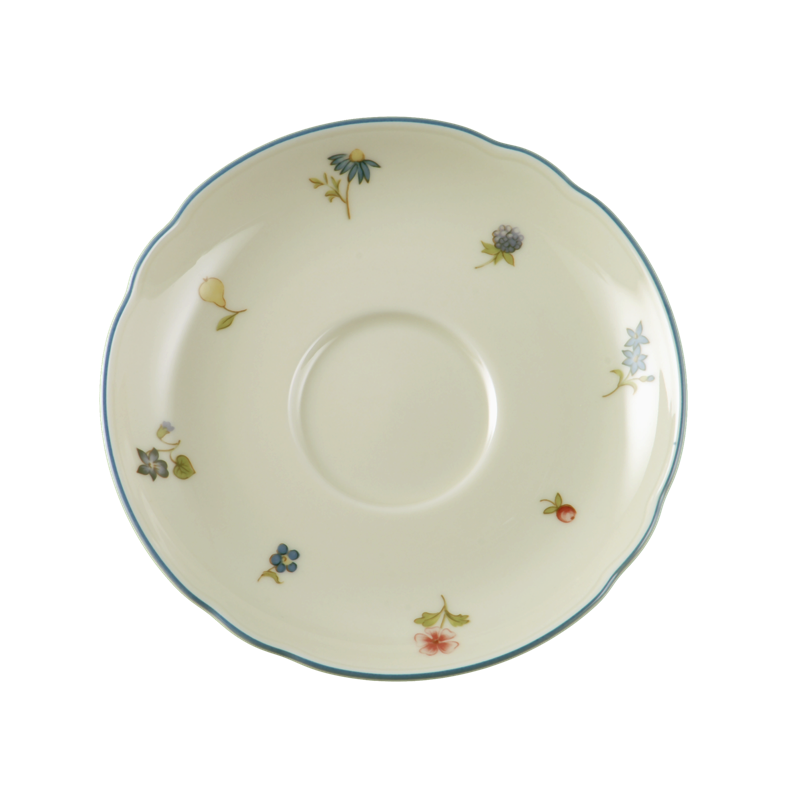 Seltmann Weiden Блюдце до чашки для чаю 13 см Streublume blauer Rand Marie-Luise | https://grandposuda.com.ua