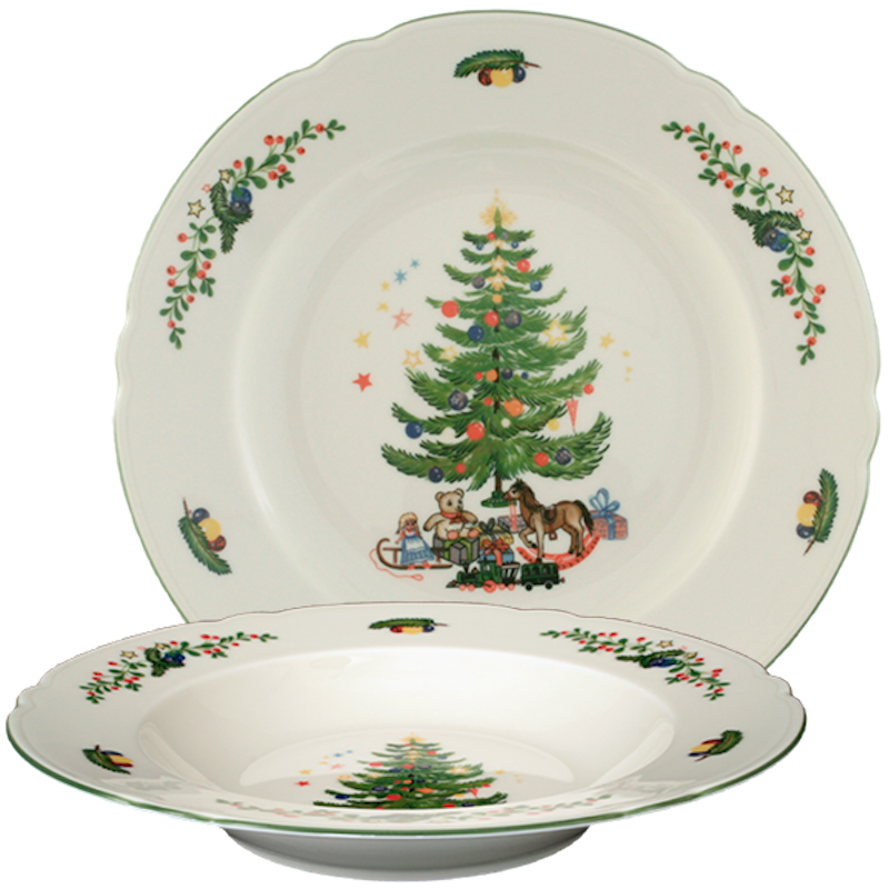 Seltmann Weiden Набір тарілок 12 предметів Weihnachten Marie-Luise | https://grandposuda.com.ua