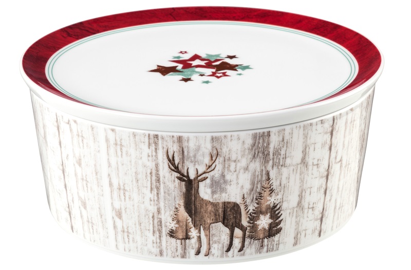 Seltmann Weiden Пиала с крышкой 21x9 см 1,85 л Life Christmas | https://grandposuda.com.ua