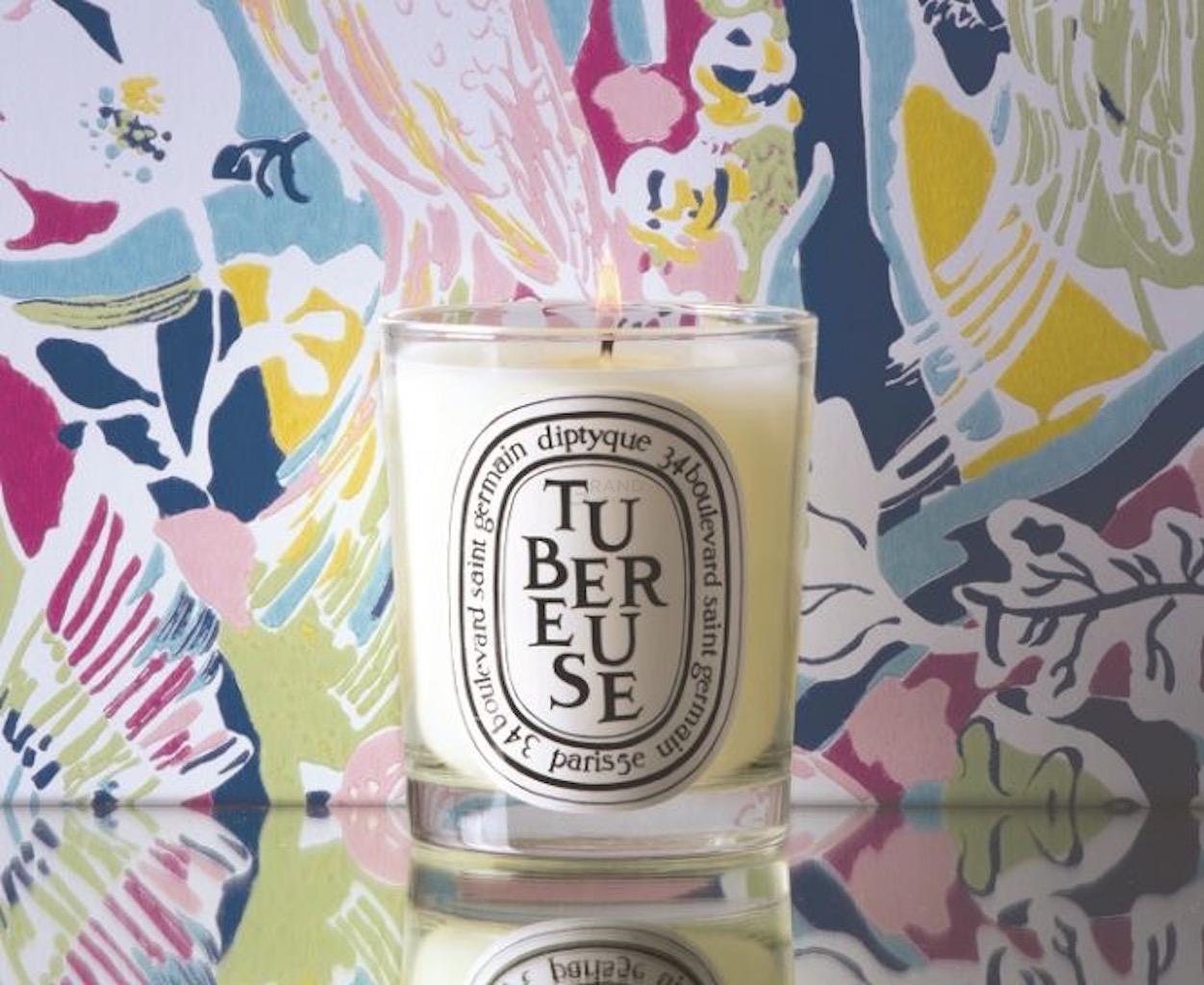 Diptyque Свічка ароматична 190 г Tubéreuse / Tuberose | https://grandposuda.com.ua